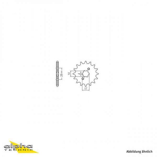 Ritzel 12 Zähne Teilung 420 passend für Derbi, Gilera u. a.