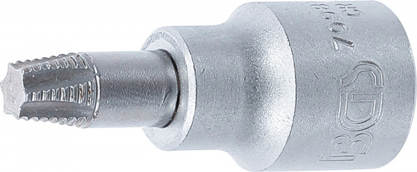 Schraubenausdreher-Bit-Einsatz | Antrieb Innenvierkant 10 mm (3/8") | für defektes T-Profil (für Tor