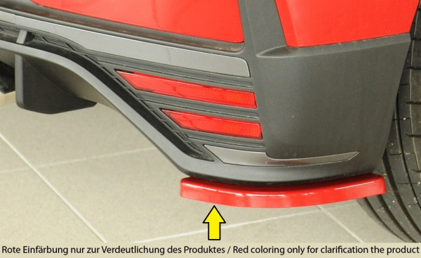 Rieger Heckschürzenansatz seitlich rechts matt schwarz für Hyundai i20 N-Performance (BC3) 5-tür. (