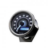 DAYTONA VELONA Digitaler Tachometer Ø60 mm mit Halter chrom DAYTONA VELONA Digitaler Tachometer Ø60 mm mit Halter chrom