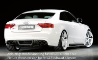 Rieger Heckschürzenansatz carbon look für Audi A5 S5 (B8/B81) Sportback 06.07-07.11 (bis Facelift)