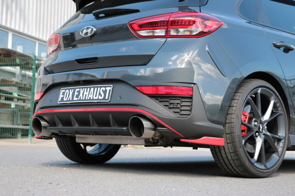 Hyundai i30N Facelift Endrohre passend auf den originalen Endschalldämpfer - 1x130 Typ 14 rechts/lin