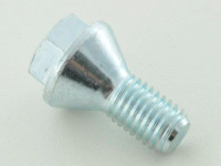 Radschraube einzeln M12x1,25 Kegelbund silber 22mm Schaftlänge Radschraube einzeln M12x1,25 Kegelbund silber 22mm Schaftlänge
