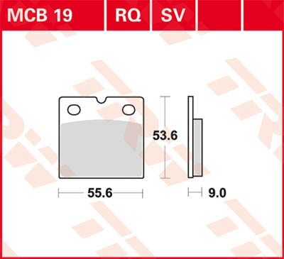 Scheibenbremsbeläge MCB19SV