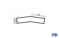 Uni-Rohrbogen 15° ungeweitet Ø80mm Edelstahl Uni-Rohrbogen 15° ungeweitet Ø80mm Edelstahl