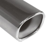 FOX Anschweißendrohr Typ 71 88x79 mm Edelstahl mit Absorber FOX Anschweißendrohr Typ 71 88x79 mm Edelstahl mit Absorber