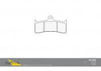 alpha Technik Bremsbelag Racing Sintermetall ohne ABE passend für Nissin 6-Kolben-Bremszangen alpha Technik Bremsbelag Racing Sintermetall ohne ABE passend für Nissin 6-Kolben-Bremszangen