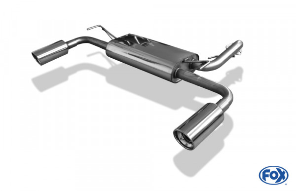 FOX Endschalldämpfer passend für Mitsubishi Lancer CYO ab 2012 Diesel