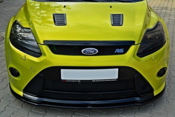 Front Ansatz V.2 Für Ford Focus RS Mk2 Schwarz Hochglanz