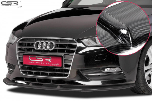 Cup-Spoilerlippe mit ABE für Audi A3 8V CSL179-C Carbon Look Hochglanz