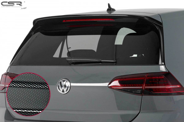 Heckflügel mit ABE für VW Golf 7 HF583-C Carbon Look Hochglanz