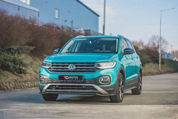 Seitenschweller Ansatz Für Volkswagen T-Cross Schwarz Matt