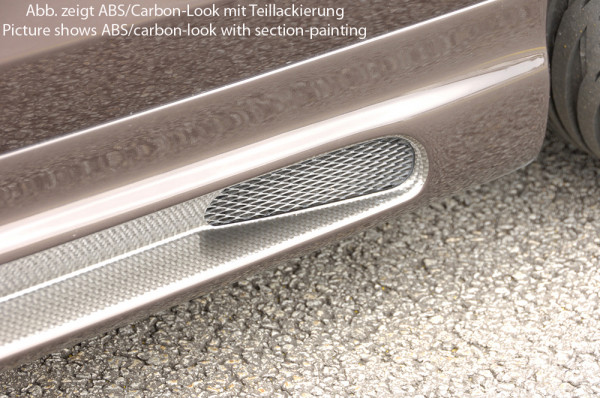 Rieger Seitenschweller links carbon look für VW Eos (1F) 12.10- (ab Facelift)
