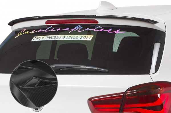 Heckflügel mit ABE für BMW 1er F20/F21 HF630 Schwarz Strukturiert