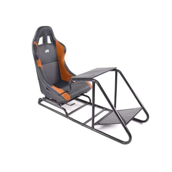 FK Gamesitz Spielsitz Rennsimulator eGaming Seats Estoril schwarz/orange