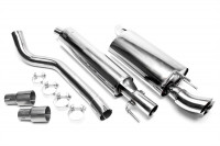 TA Technix Edelstahlanlage 2x76mm DTM passend für Opel Corsa B TA Technix Edelstahlanlage 2x76mm DTM passend für Opel Corsa B