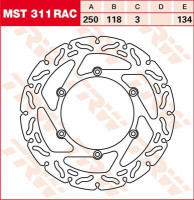 TRW Bremsscheibe starr MST311RAC passend für Yamaha WR 250 F, WR 450 F, YZ 426 F TRW Bremsscheibe starr MST311RAC passend für Yamaha WR 250 F, WR 450 F, YZ 426 F