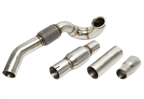 TA Technix Downpipe mit Katalysator passend für Audi A3, Seat Leon, Skoda Octavia, VW Golf, Passat