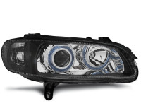 Scheinwerfer passend für Opel Omega B 04.94-08.99 Engelsaugen Schwarz Scheinwerfer passend für Opel Omega B 04.94-08.99 Engelsaugen Schwarz
