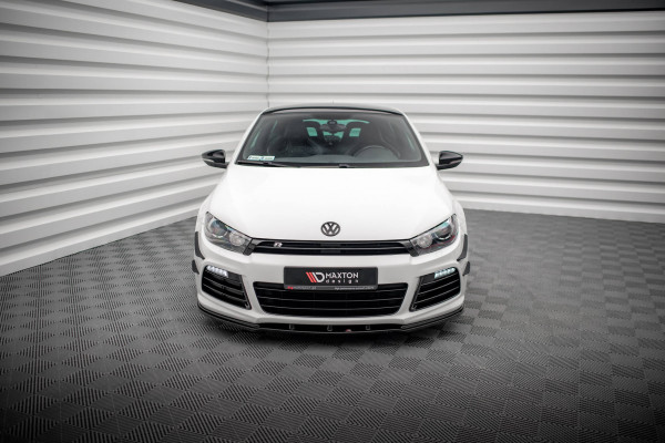 Front Ansatz Für VW SCIROCCO R Schwarz Hochglanz
