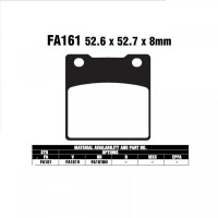 EBC-FA161 HH Bremsbeläge passend für Kawasaki & Suzuki EBC-FA161 HH Bremsbeläge passend für Kawasaki & Suzuki