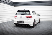 Heck Ansatz Flaps Diffusor Für V.2 VW GOLF 7 R Schwarz Hochglanz