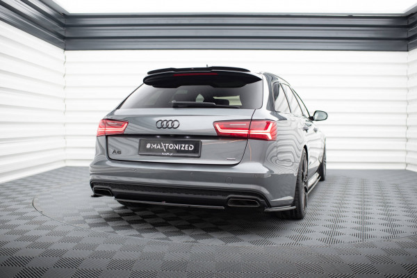 Heckansatz Audi A6 / A6 C7 S-line/ S6 C7 Facelift Schwarz Hochglanz