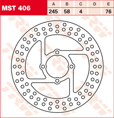 Bremsscheibe starr MST406