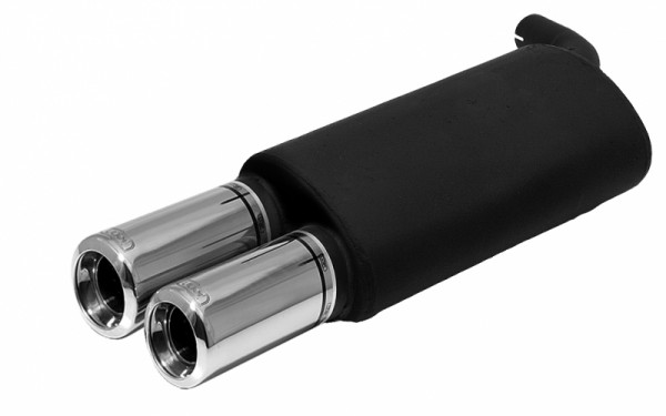 Ulter Sportauspuff passend für Toyota Corolla typ E11 1997-2001 mit 2 Endrohren rund Ø80