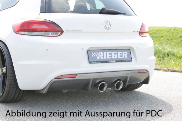 R-Line Heckschürze (grundiert) für VW Scirocco R (13) 2-tür. 11.09-04.14 (bis Facelift)