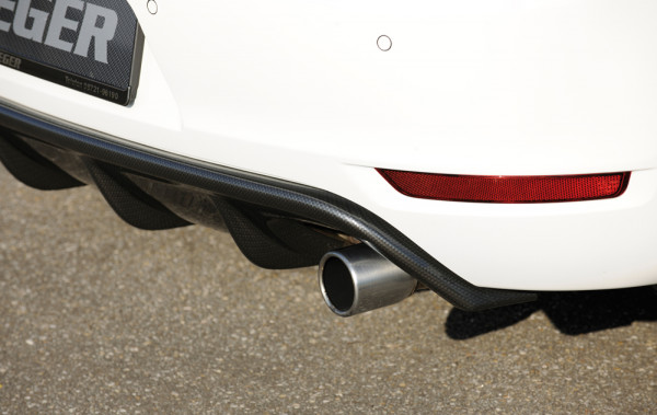 Rieger Heckeinsatz carbon look für VW Golf 6 GTI 5-tür.