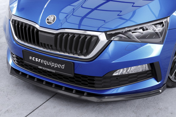 Cup-Spoilerlippe mit ABE für Skoda Scala CSL633 Schwarz Strukturiert