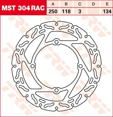 Bremsscheibe starr MST304RAC