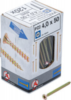 Mehrzweckschrauben PZ2 4,0 x 50 mm 120 Stück Mehrzweckschrauben PZ2 4,0 x 50 mm 120 Stück
