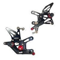 TRACK Fußrastenanlage schwarz passend für Kawasaki ZX10R TRACK Fußrastenanlage schwarz passend für Kawasaki ZX10R