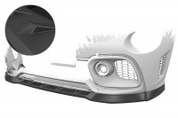 Cup-Spoilerlippe mit ABE passend für Fiat 500 Abarth 595 Cup-Spoilerlippe mit ABE passend für Fiat 500 Abarth 595