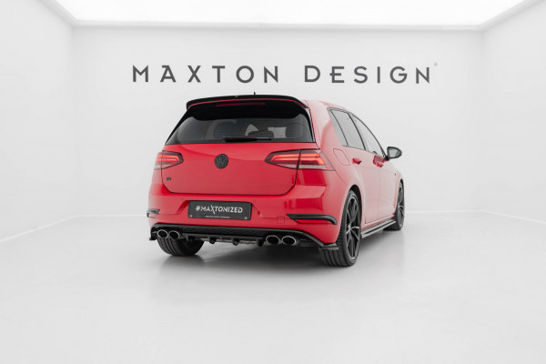 Heck Ansatz Flaps Diffusor Für Volkswagen Golf Hatchback R / R-Line Mk7 Facelift