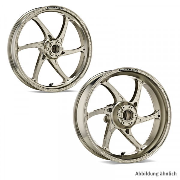 OZ Gass RS-A Aluminium Felgensatz titanfarben passend für Suzuki GSX1300R Hayabusa (mit ABS) 2013–20