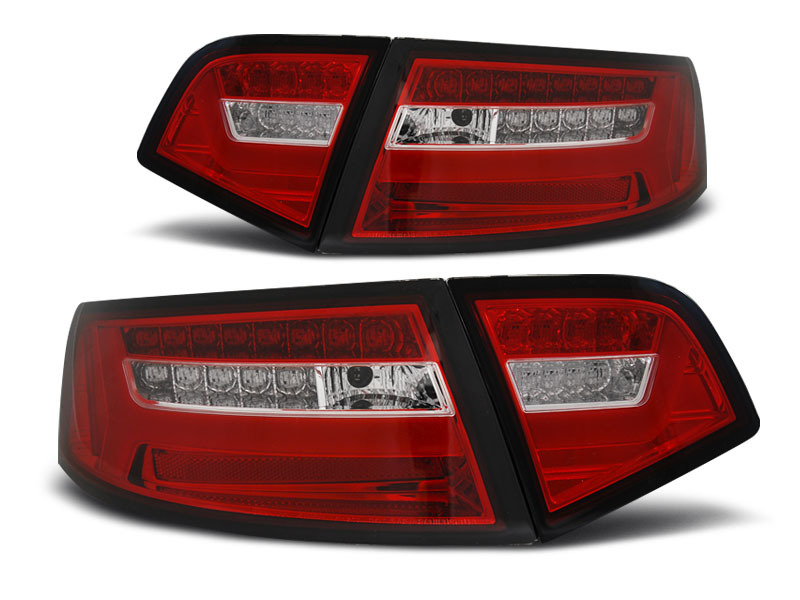 LED BAR Rücklichter rot weiß dynamische Blinker passend für Audi A6 08-11  Limousine, Rückleuchten, Fahrzeugbeleuchtung, Auto Tuning
