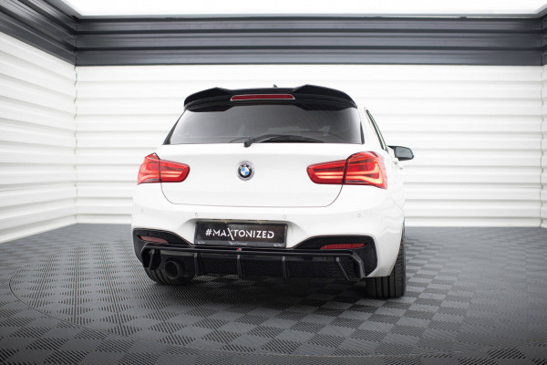 Diffusor Heck Ansatz Für BMW 1er M-Paket F20 Facelift (Version Mit Einseitigem Einzelauspuff)
