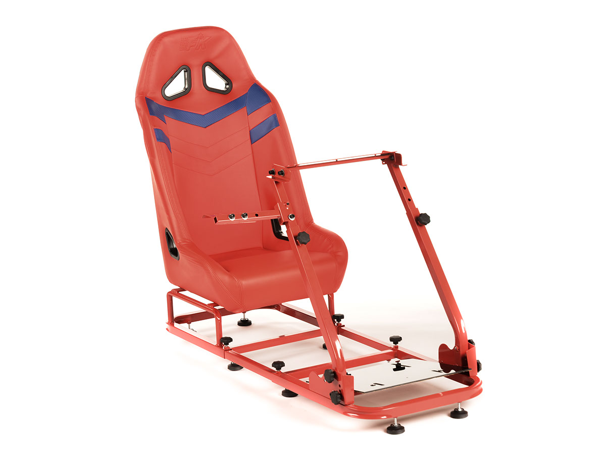 FK Gamesitz Spielsitz Rennsimulator eGaming Seats Monza rot/blau, Gamesitze, Sportsitze & Gurte, Auto Tuning