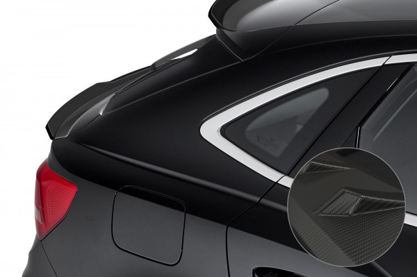 Heckflügel mit ABE für Audi Q3 (Typ F3) Sportback HF798-M Carbon Look Matt