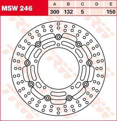 Bremsscheibe schwimmend MSW246