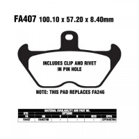 EBC FA407 HH Bremsbeläge passend für BMW Motorräder EBC FA407 HH Bremsbeläge passend für BMW Motorräder