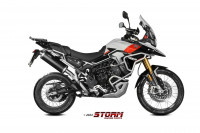 STORM by MIVV Oval Edelstahl Schwarz passend für Triumph Tiger 900 GT PRO Rally 24 STORM by MIVV Oval Edelstahl Schwarz passend für Triumph Tiger 900 GT PRO Rally 24