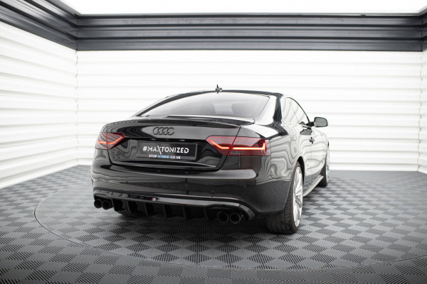 Diffusor Heck Ansatz Für Audi A5 Coupe / Cabrio S-Line 8T (Einzelauspuff Li. Re.)