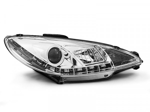 Scheinwerfer Peugeot 206 10.98-02 Daylight Chrome