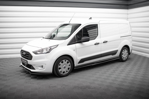 Seitenschweller Ansatz Für Ford Transit Connect L2 Mk2 Facelift Schwarz Hochglanz