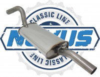 Novus Classic Line Edelstahl Endschalldämpfer passend für Audi 80 Novus Classic Line Edelstahl Endschalldämpfer passend für Audi 80