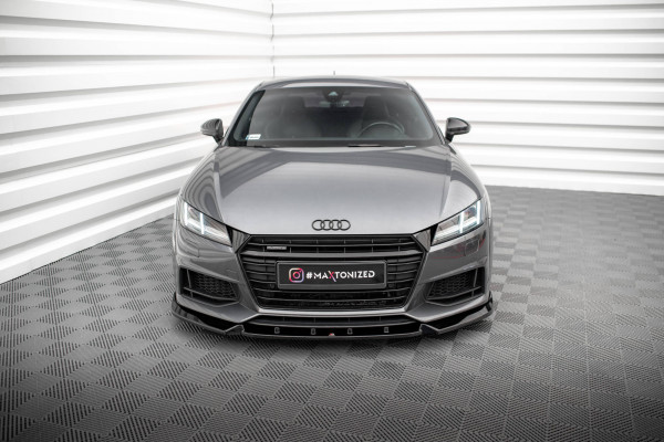 Front Ansatz V.2 Für Audi TT S / S-Line 8S Schwarz Hochglanz